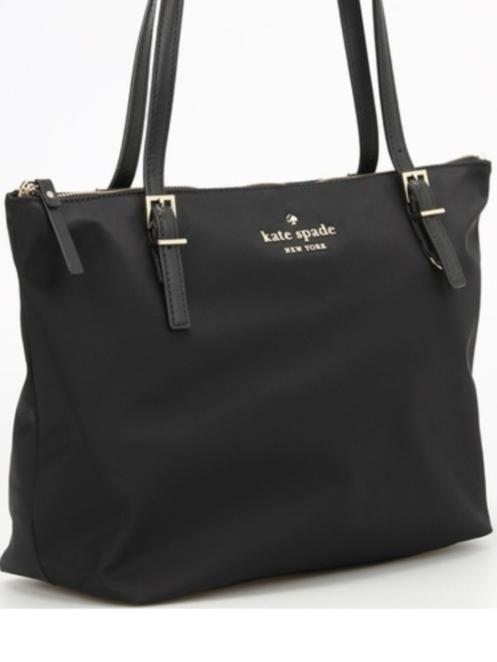 Kate Spade New York Watson Lane Maya Black Nylon Tote Bag Shoulderbag Purse